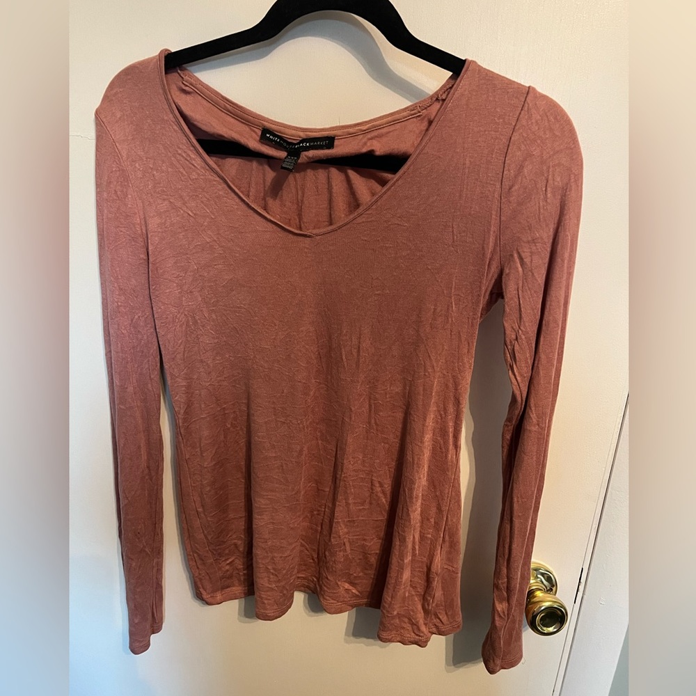 (4) TOPS, White House Black Market, Soft Long Sleeve Tops, Xxs and Xs